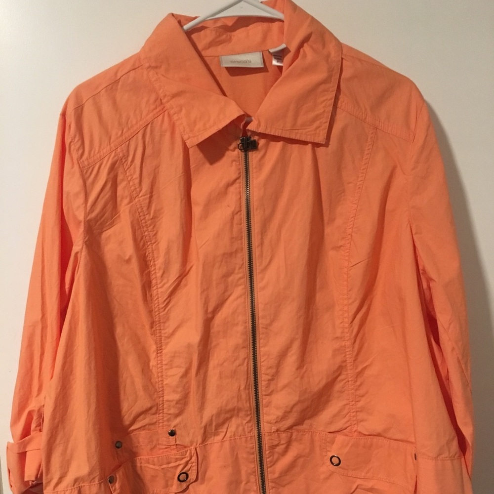 peach jacket